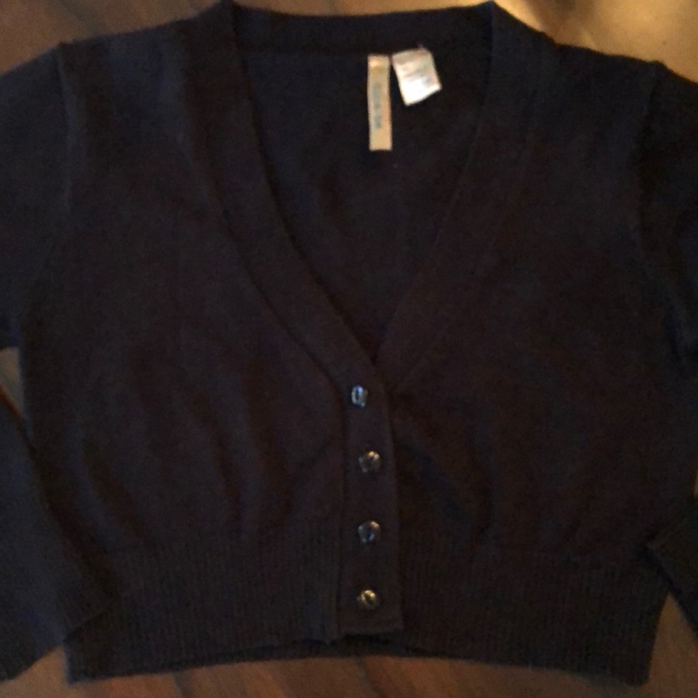 ✨dina-be Cropped 4-button Cardigan